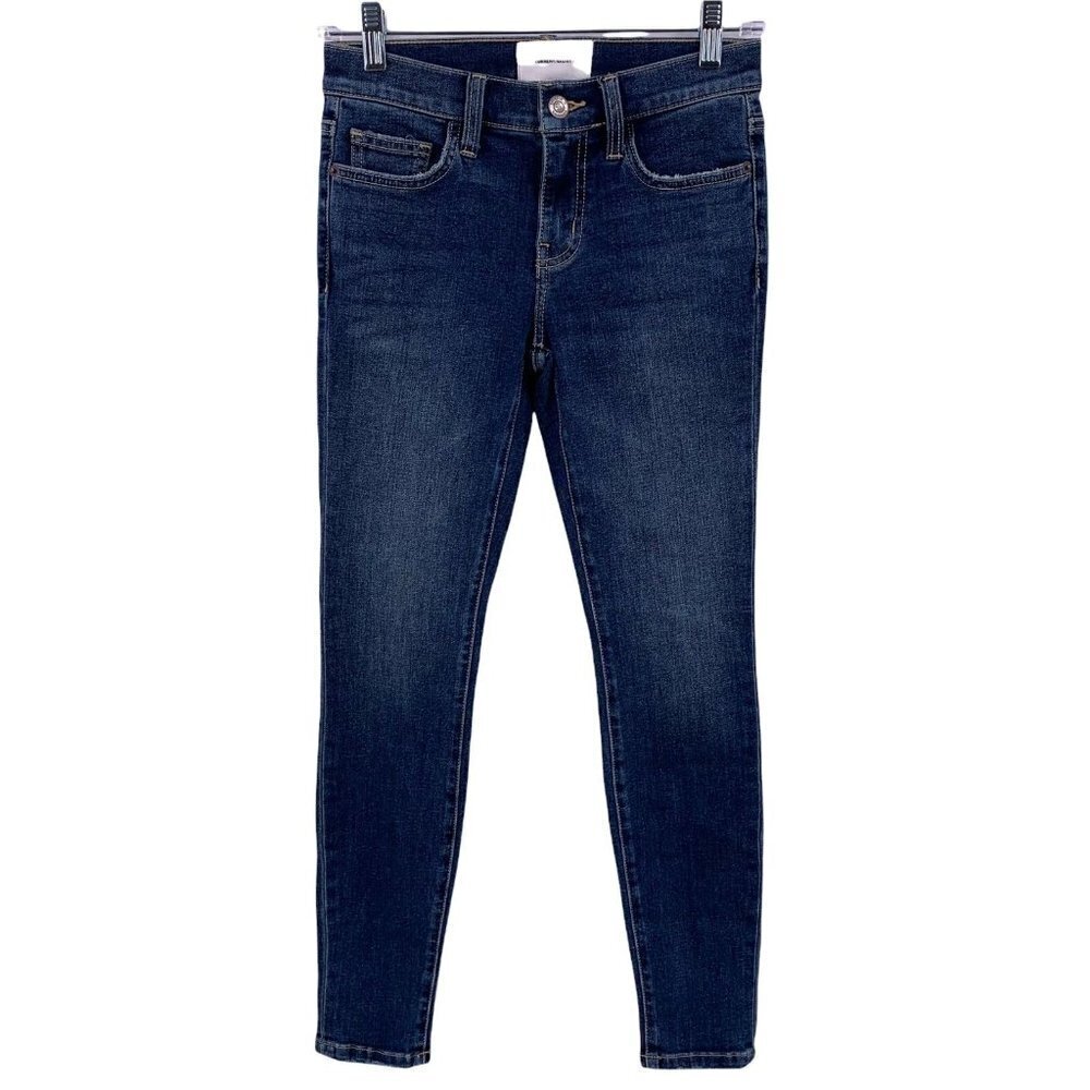 Current/Elliot Medium Wash Blue Cotton Denim Skinny Jeans Size 24